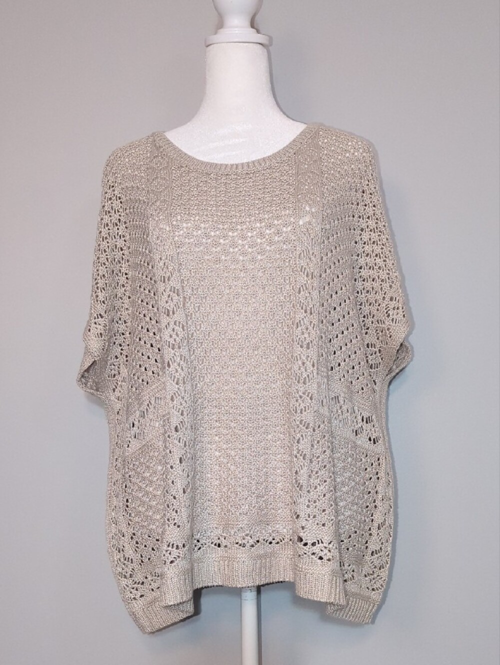 Open-Knit Oversized Sweater